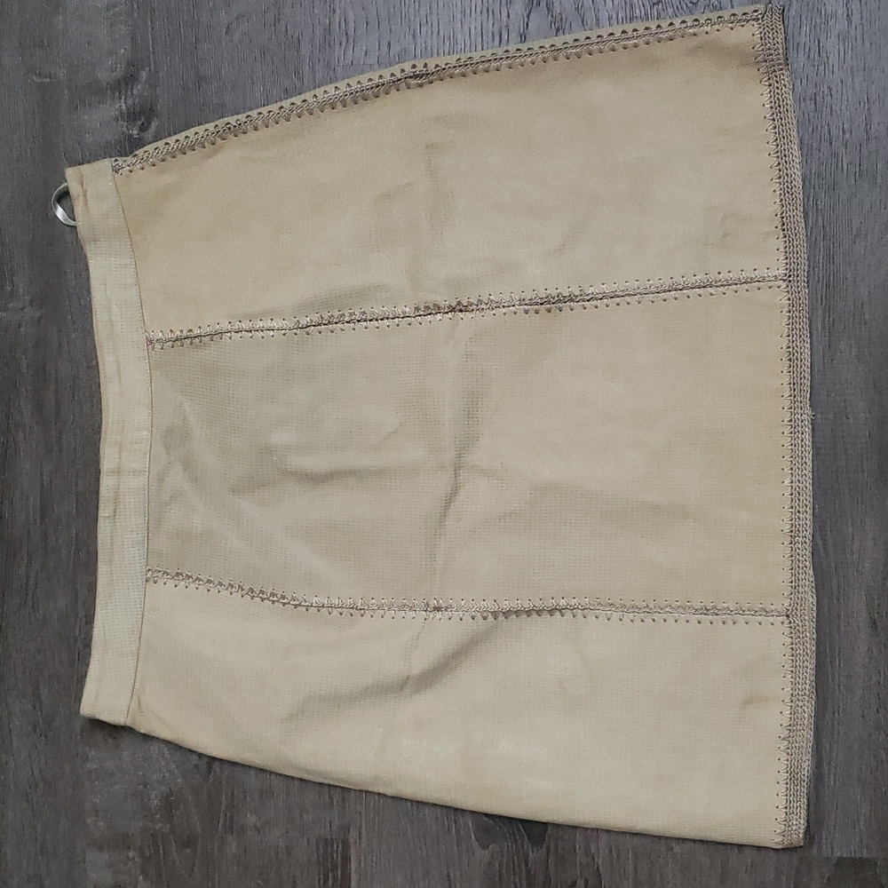 SmH Leather skirt. Size 16